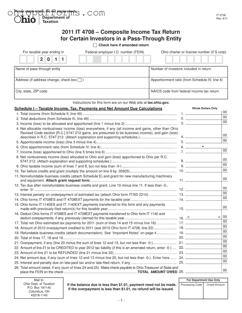 Ohio It 4708 Form