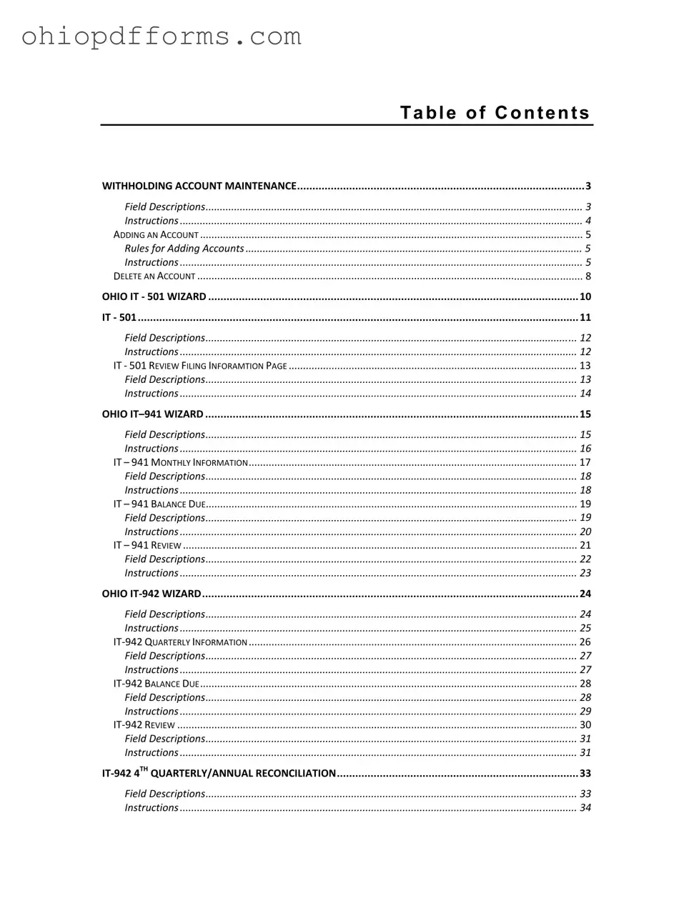 Ohio It 942 Form