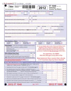 It 1040 Ohio Form