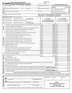 It 1040X Ohio Form