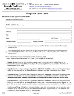 Ohio 532B Form