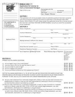 Ohio Application Concealed Form