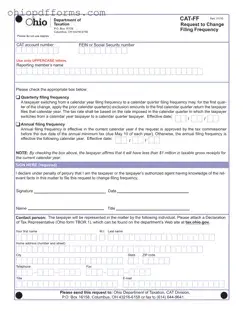 Ohio Cat Ff Form