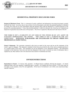 Ohio Disclosure Form