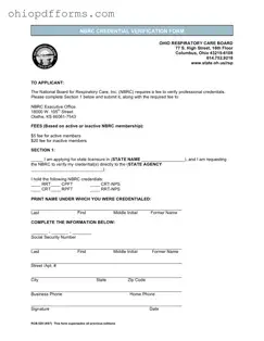 Ohio Rcb 020 Form