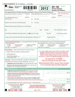 Ohio Sd 100 Form