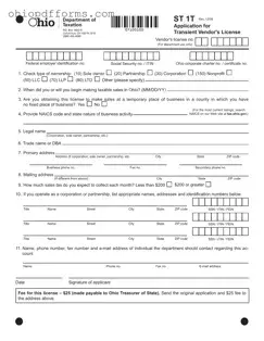 Ohio St 1T Form